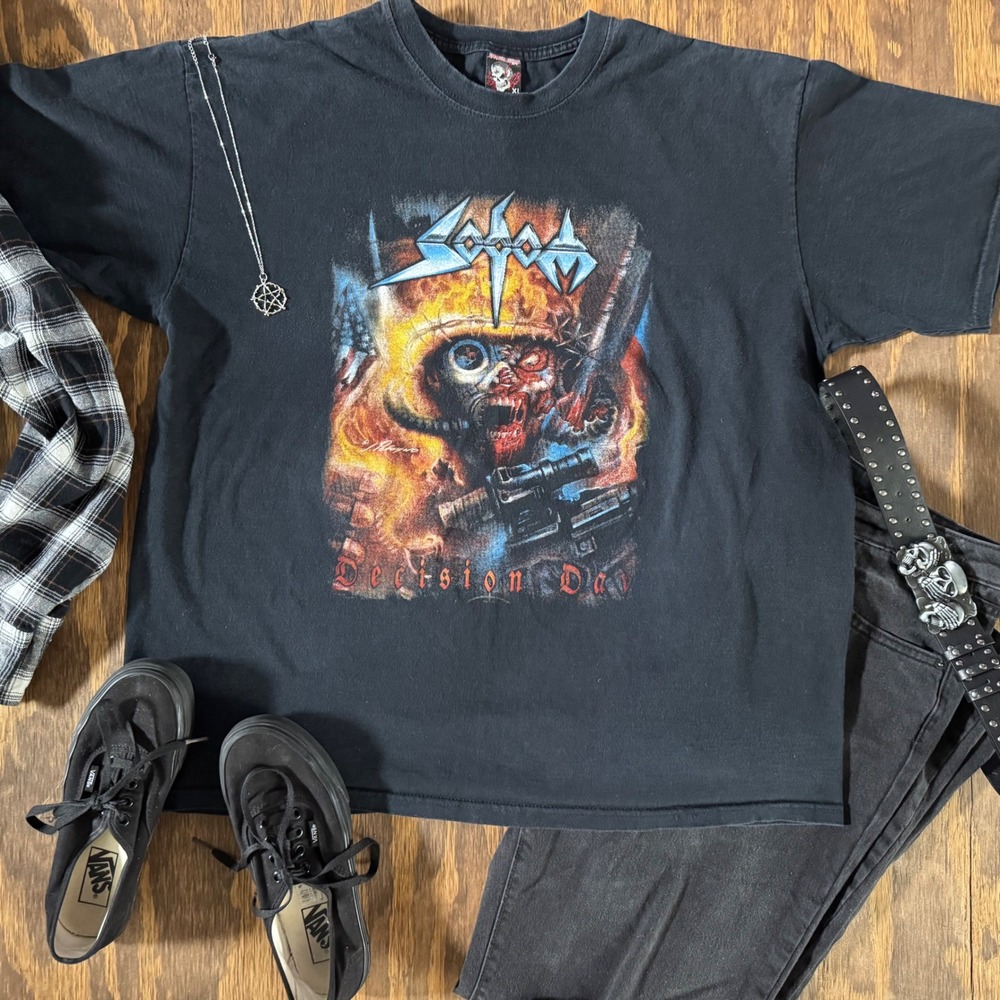 Sodom Decision Day T Shirt XL Demon Night Mexico Bootleg Thrash Metal Tee